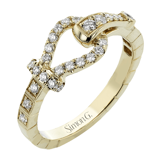 Right Hand Ring in 18k Gold with Diamonds - Simon G. Jewelry