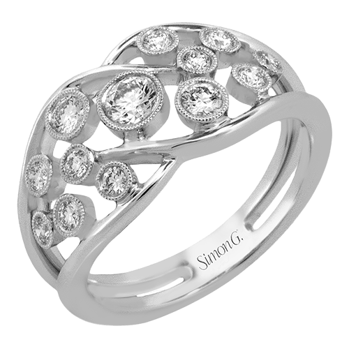 Right Hand Ring in 18k Gold with Diamonds - Simon G. Jewelry