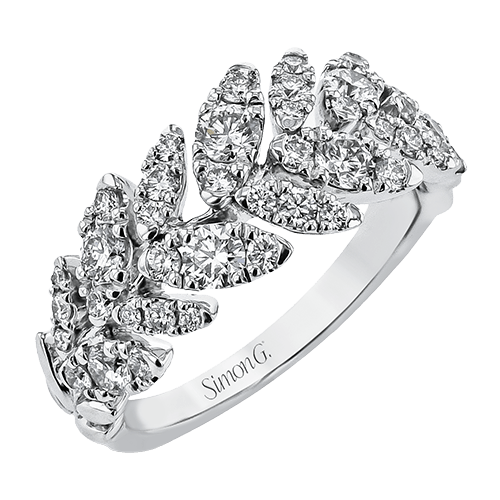 Right Hand Ring in 18k Gold with Diamonds - Simon G. Jewelry
