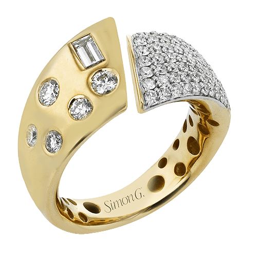 Right Hand Ring in 18k Gold with Diamonds - Simon G. Jewelry