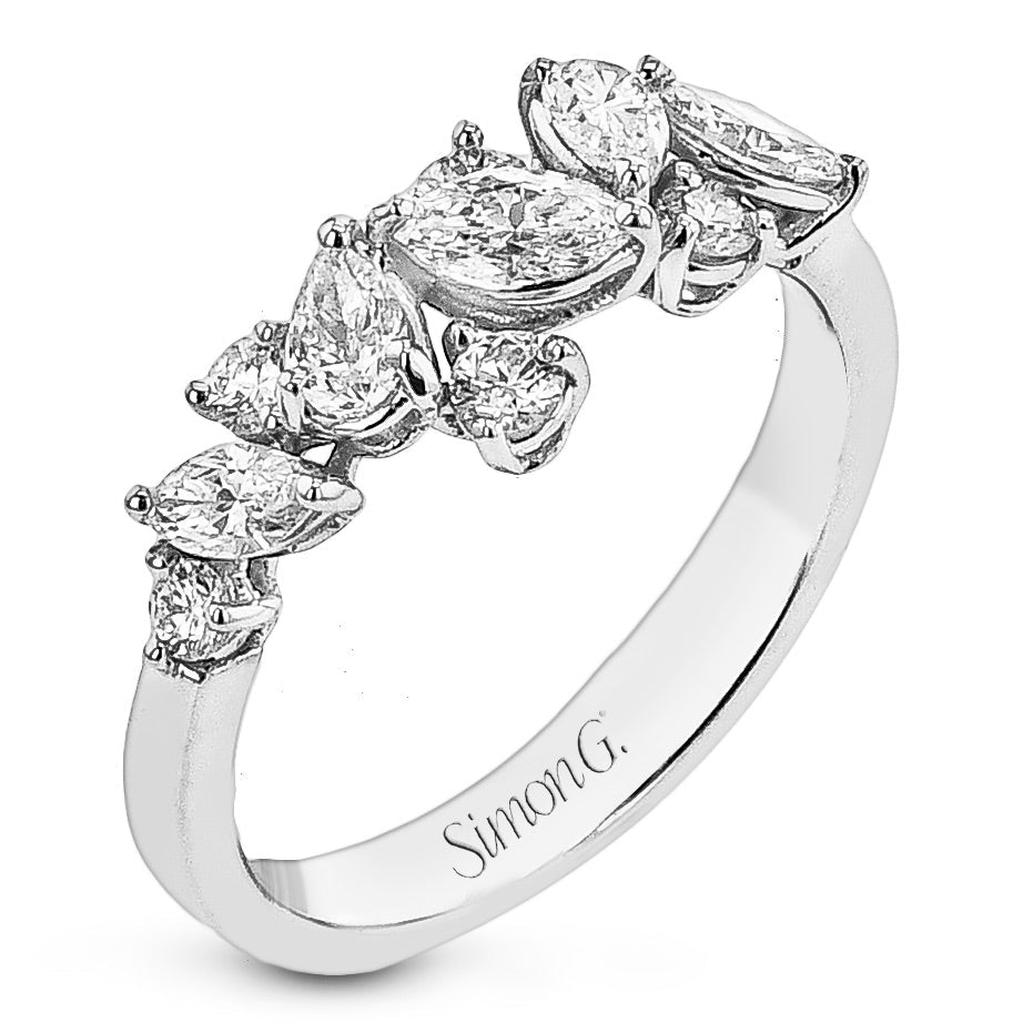 Right Hand Ring in 18k Gold with Diamonds - Simon G. Jewelry