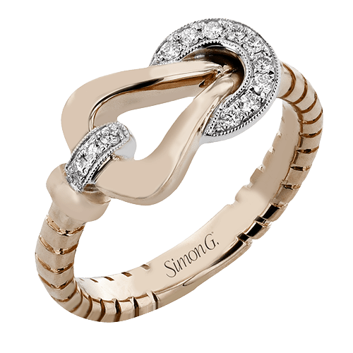 Right Hand Ring In 18k Gold With Diamonds - Simon G. Jewelry