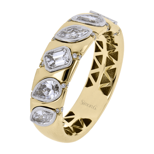Right Hand Ring in 18k Gold with Diamonds - Simon G. Jewelry