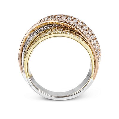 Right Hand Ring in 18k Gold with Diamonds - Simon G. Jewelry