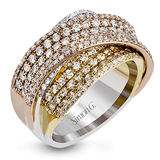 Right Hand Ring in 18k Gold with Diamonds - Simon G. Jewelry