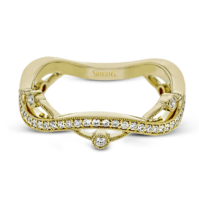Right Hand Ring in 18k Gold with Diamonds - Simon G. Jewelry