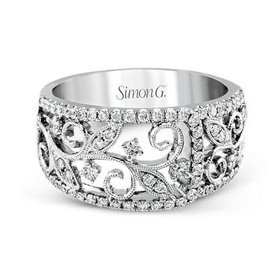 Right Hand Ring in 18k Gold with Diamonds - Simon G. Jewelry