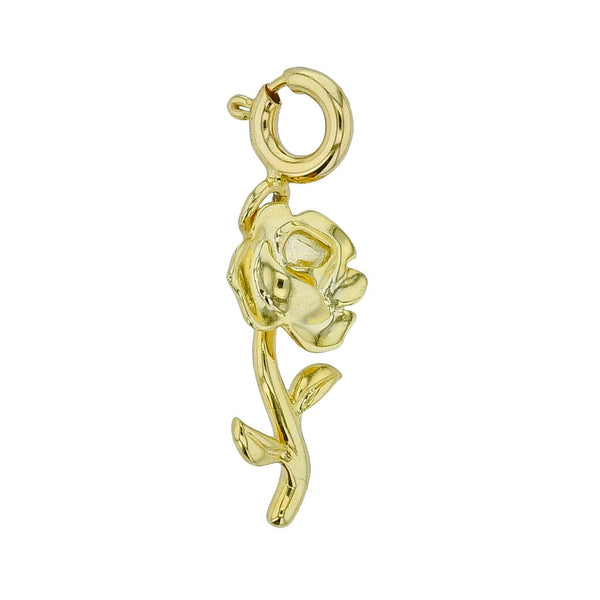 Rose Charm in 14k Gold - Simon G. Jewelry