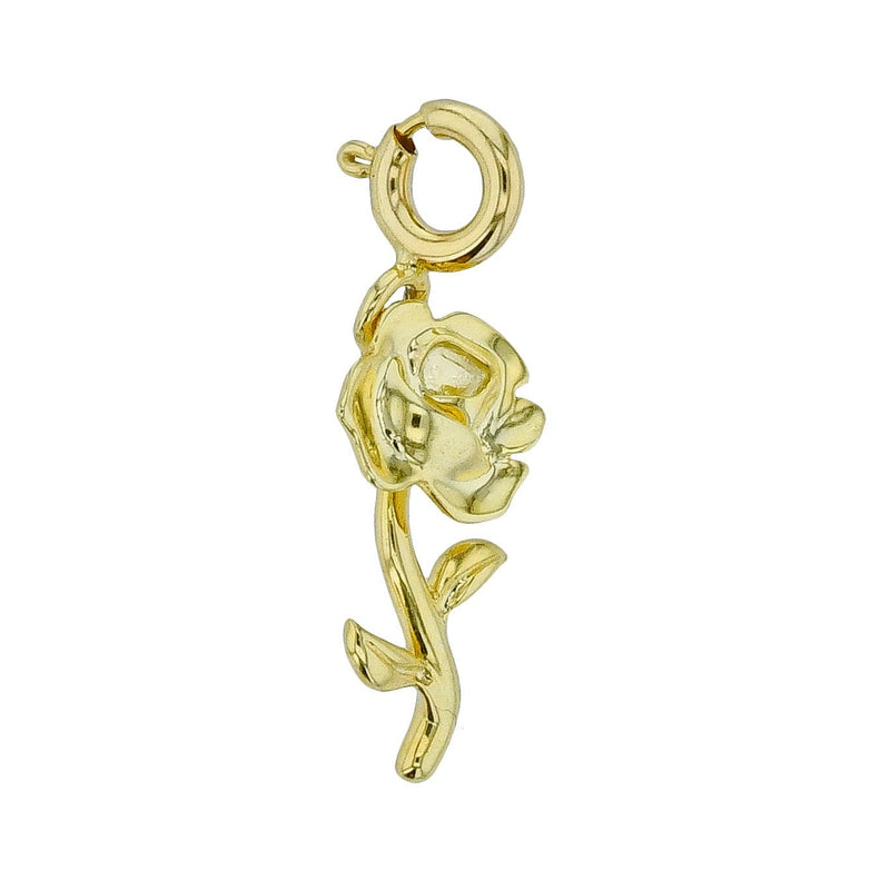 Rose Charm in 14k Gold - Simon G. Jewelry