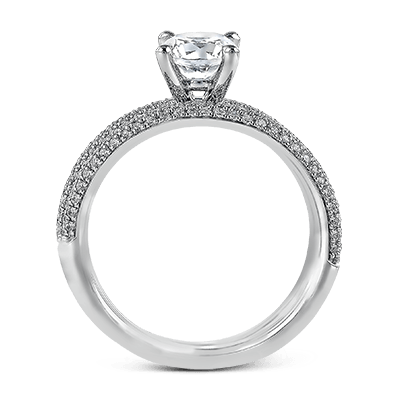 Round - cut Engagement Ring in 18k Gold with Diamonds - Simon G. Jewelry
