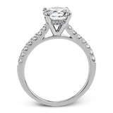 Round - cut Engagement Ring in 18k Gold with Diamonds - Simon G. Jewelry