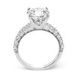 Round - cut Engagement Ring in 18k Gold with Diamonds - Simon G. Jewelry