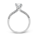 Round - Cut Engagement Ring In Platinum With Diamonds - Simon G. Jewelry