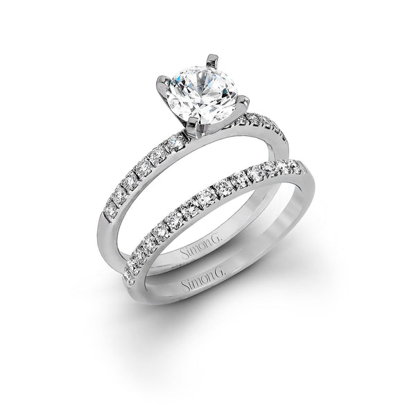 Wedding Band Wider Than Engagement Ring Round-cut Engagement Ring
