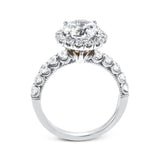 Round - Cut Halo Engagement Ring In 18k Gold With Diamonds - Simon G. Jewelry