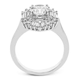 Round - Cut Halo Engagement Ring In 18k Gold With Diamonds - Simon G. Jewelry