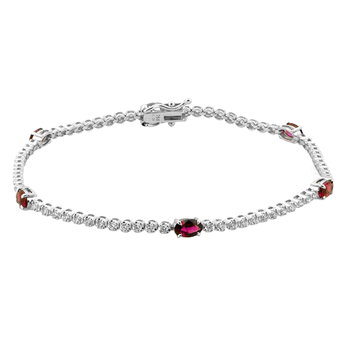 Ruby Color Bracelet in 18k Gold with Diamonds - Simon G. Jewelry