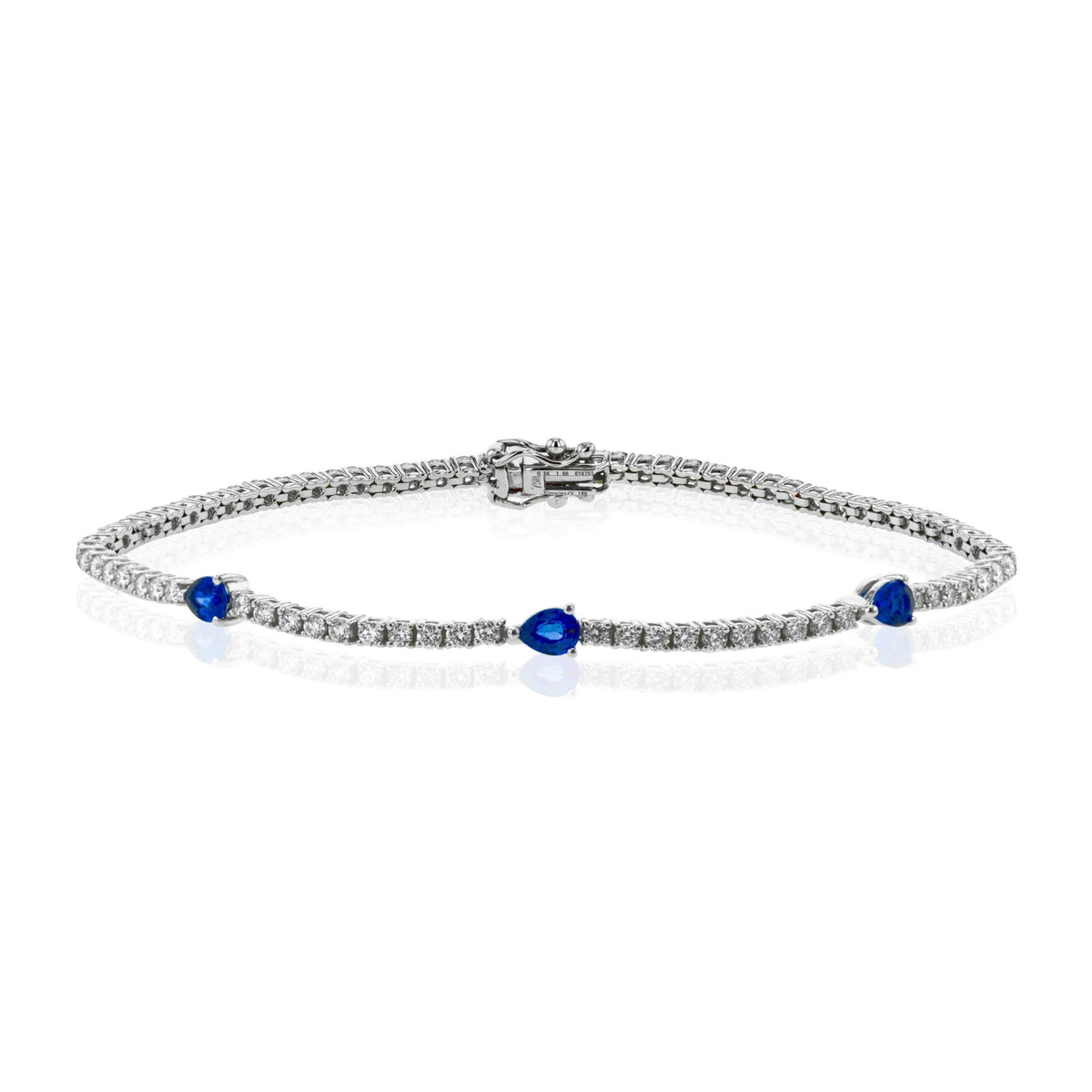 Sapphire Bracelet in 18k Gold with Diamonds – Simon Jewelry