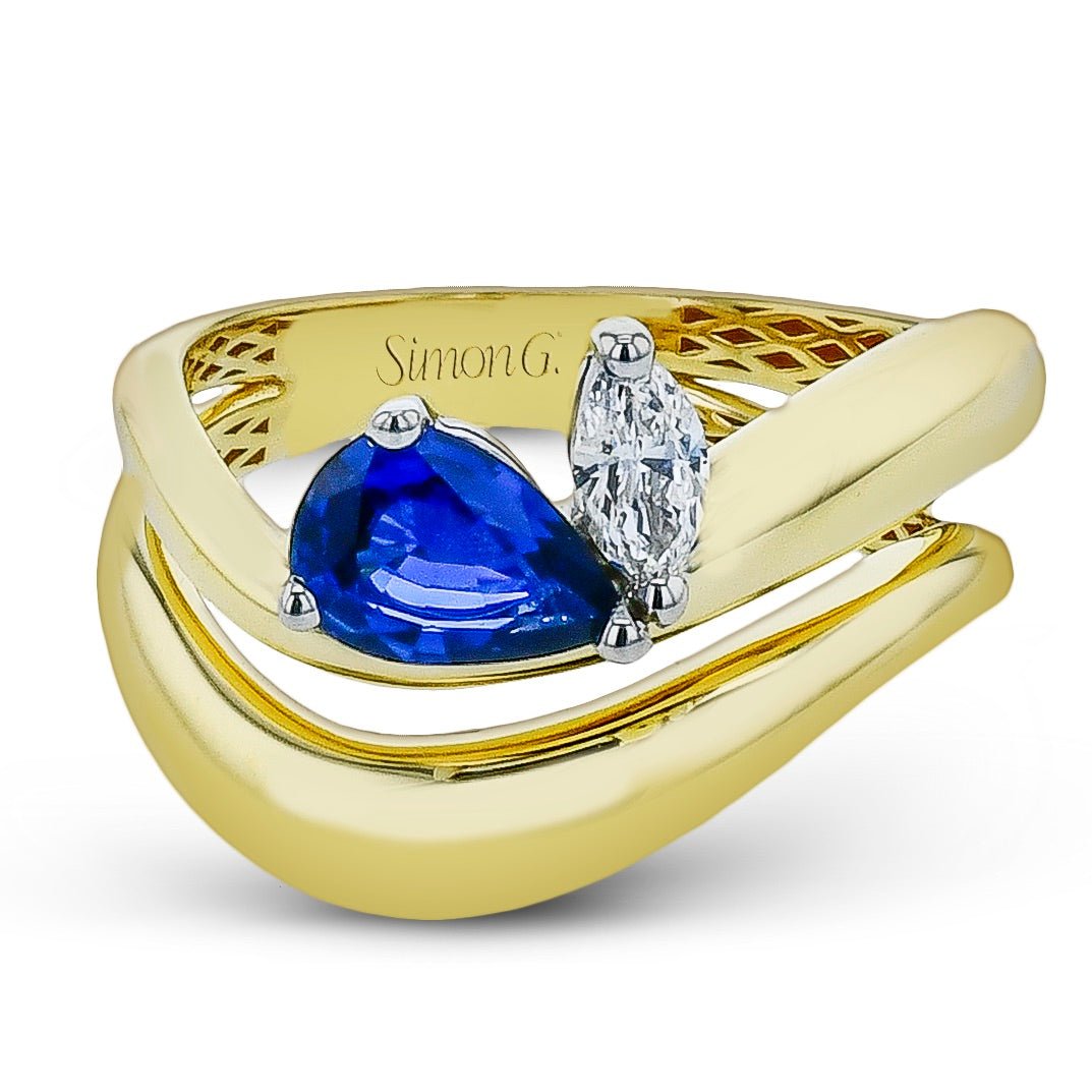 Sapphire Color Ring in 18k Gold - Simon G. Jewelry