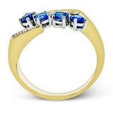 Sapphire Ring in 18k Gold with Diamonds - Simon G. Jewelry