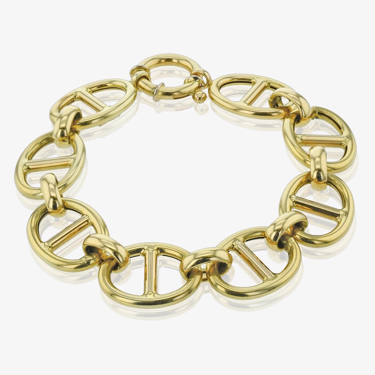 Sculptural Oval Link Bracelet - Simon G. Jewelry