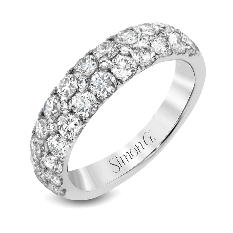 Simon - Set Anniversary Ring In 18k Gold With Diamonds - Simon G. Jewelry