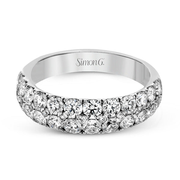 Simon - Set Anniversary Ring In 18k Gold With Diamonds - Simon G. Jewelry