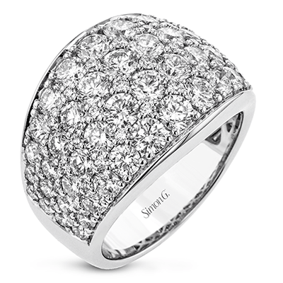 Simon - Set Anniversary Ring In 18k Gold With Diamonds - Simon G. Jewelry
