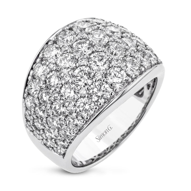 Simon - Set Anniversary Ring In 18k Gold With Diamonds - Simon G. Jewelry