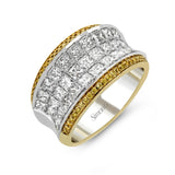 Simon - Set Anniversary Ring In 18k Gold With Diamonds - Simon G. Jewelry