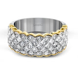 Simon - Set Anniversary Ring In 18k Gold With Diamonds - Simon G. Jewelry