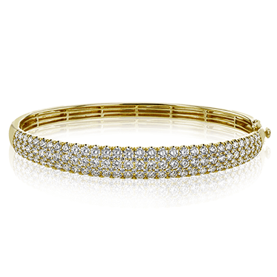 Simon - Set Bangle in 18k Gold with Diamonds - Simon G. Jewelry