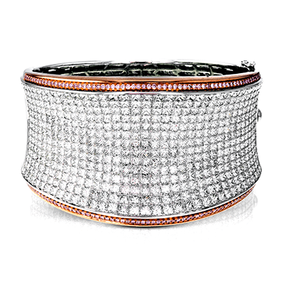 Simon - set Bangle in 18k Gold with Diamonds - Simon G. Jewelry