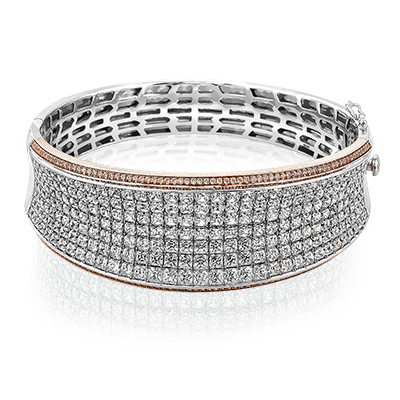 Simon - set Bangle in 18k Gold with Diamonds - Simon G. Jewelry