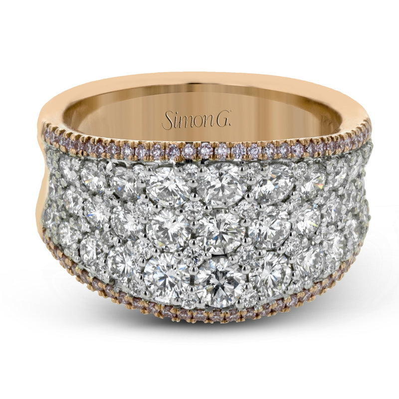 Simon - Set Fashion Ring In 18k Gold With Diamonds - Simon G. Jewelry