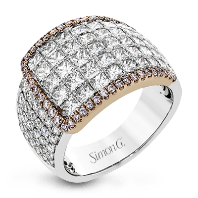 Simon - Set Fashion Ring In 18k Gold With Diamonds - Simon G. Jewelry