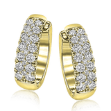 Simon - set Hoop Earrings in 18k Gold with Diamonds - Simon G. Jewelry