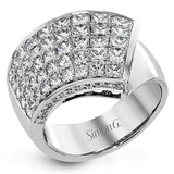 Simon - set Right Hand Ring in 18k Gold with Diamonds - Simon G. Jewelry