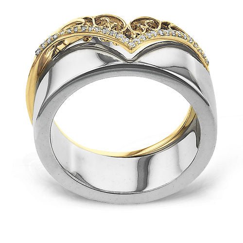 Smart Ring in 14k Gold with Diamonds - Simon G. Jewelry