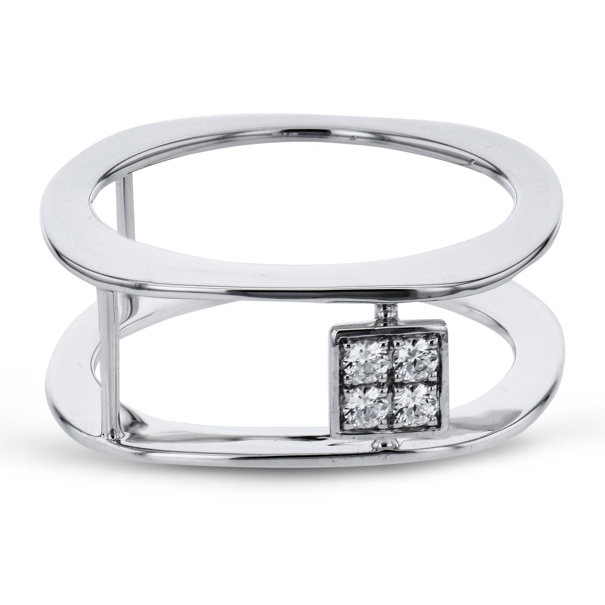 Smart Ring Jacket in 14k Gold with Diamonds - Simon G. Jewelry