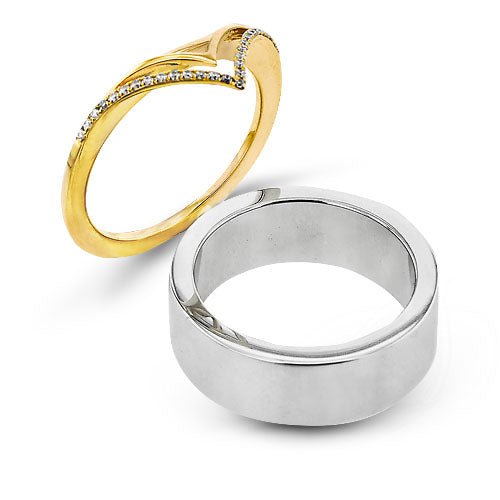 Smart Ring Jacket in 14k Gold with Diamonds - Simon G. Jewelry