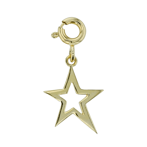 Star Charm in 14k Gold - Simon G. Jewelry