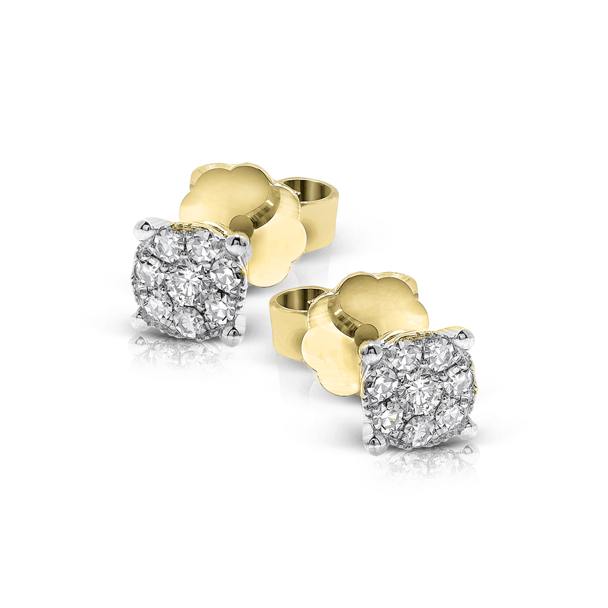 アクセサリー miosan Stud Earrings (5.30mm) in 18k Gold with Diamonds – Simon G. Jewelry