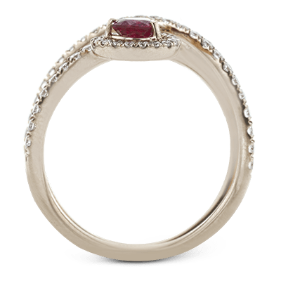 Tempera Color Ring In 18k Gold With Diamonds - Simon G. Jewelry