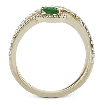 Tempera Color Ring In 18k Gold With Diamonds - Simon G. Jewelry