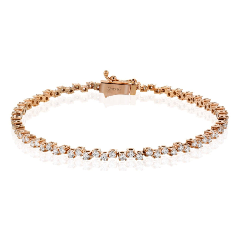 Tennis Bracelet in 18k Gold with Diamonds - Simon G. Jewelry