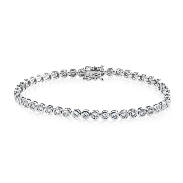 Tennis Bracelet in 18k Gold with Diamonds - Simon G. Jewelry
