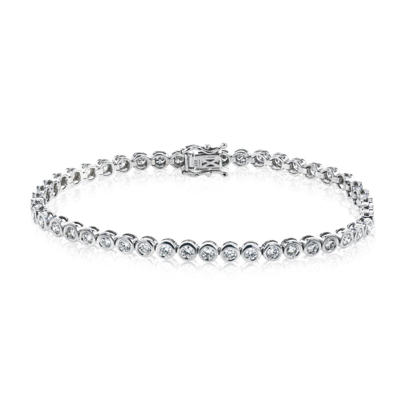 Tennis Bracelet in 18k Gold with Diamonds - Simon G. Jewelry