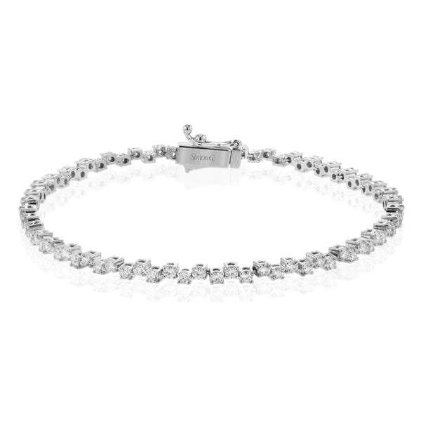 Tennis Bracelet in 18k Gold with Diamonds - Simon G. Jewelry