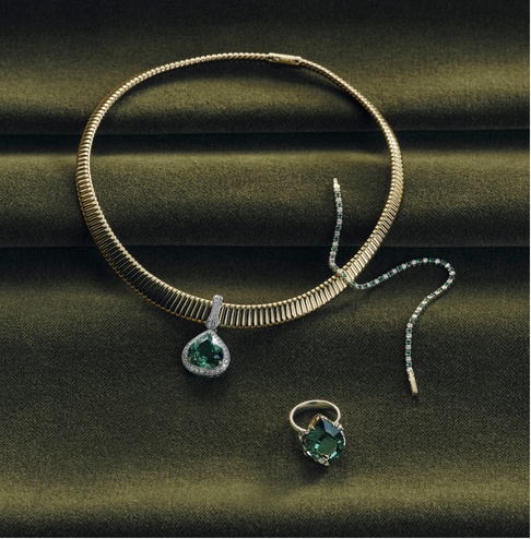 Tourmaline Pendant in 18k Gold with Diamonds - Simon G. Jewelry